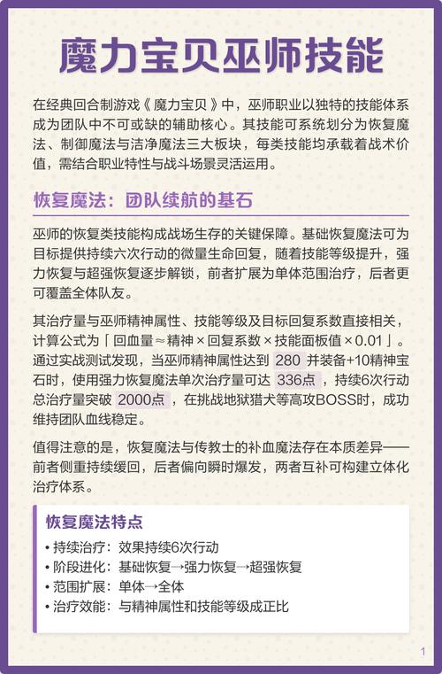 魔力宝贝最全职业技能搭配攻略